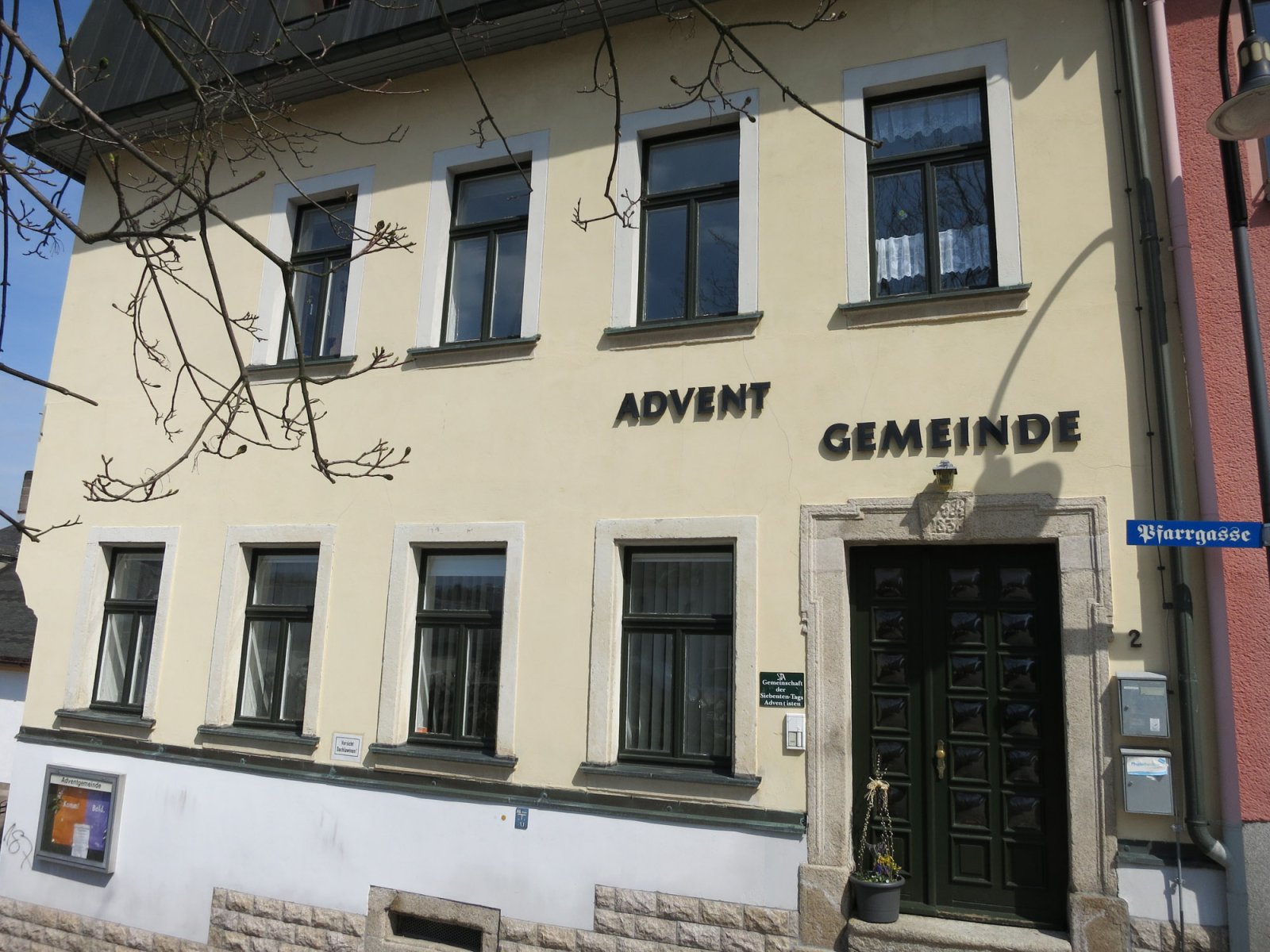 Adventgemeinde Auerbach - Außenansicht